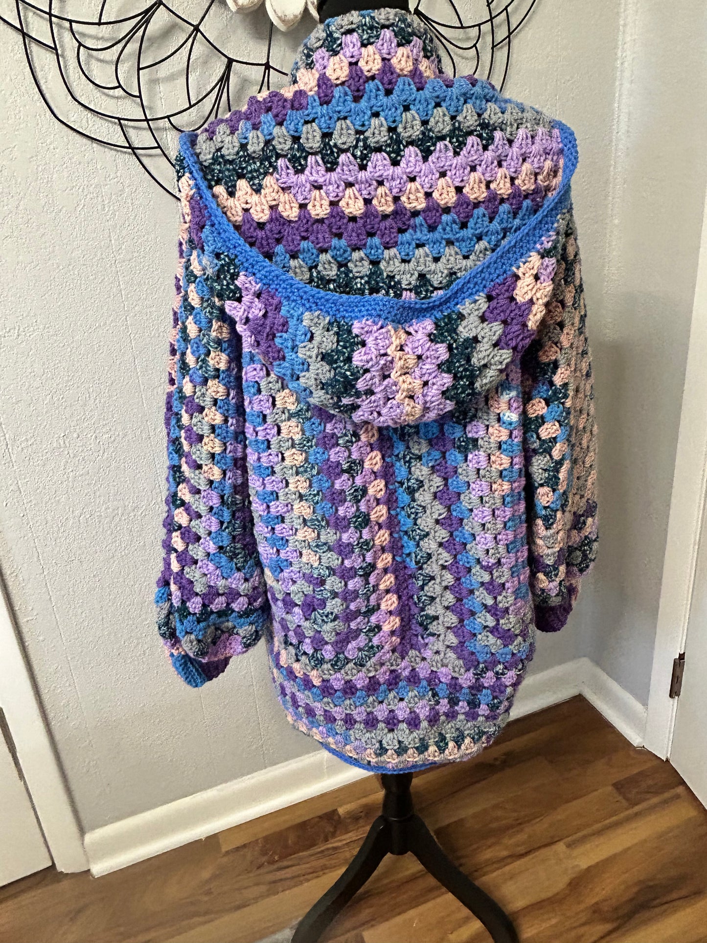 Hooded Hexagon Cardigan