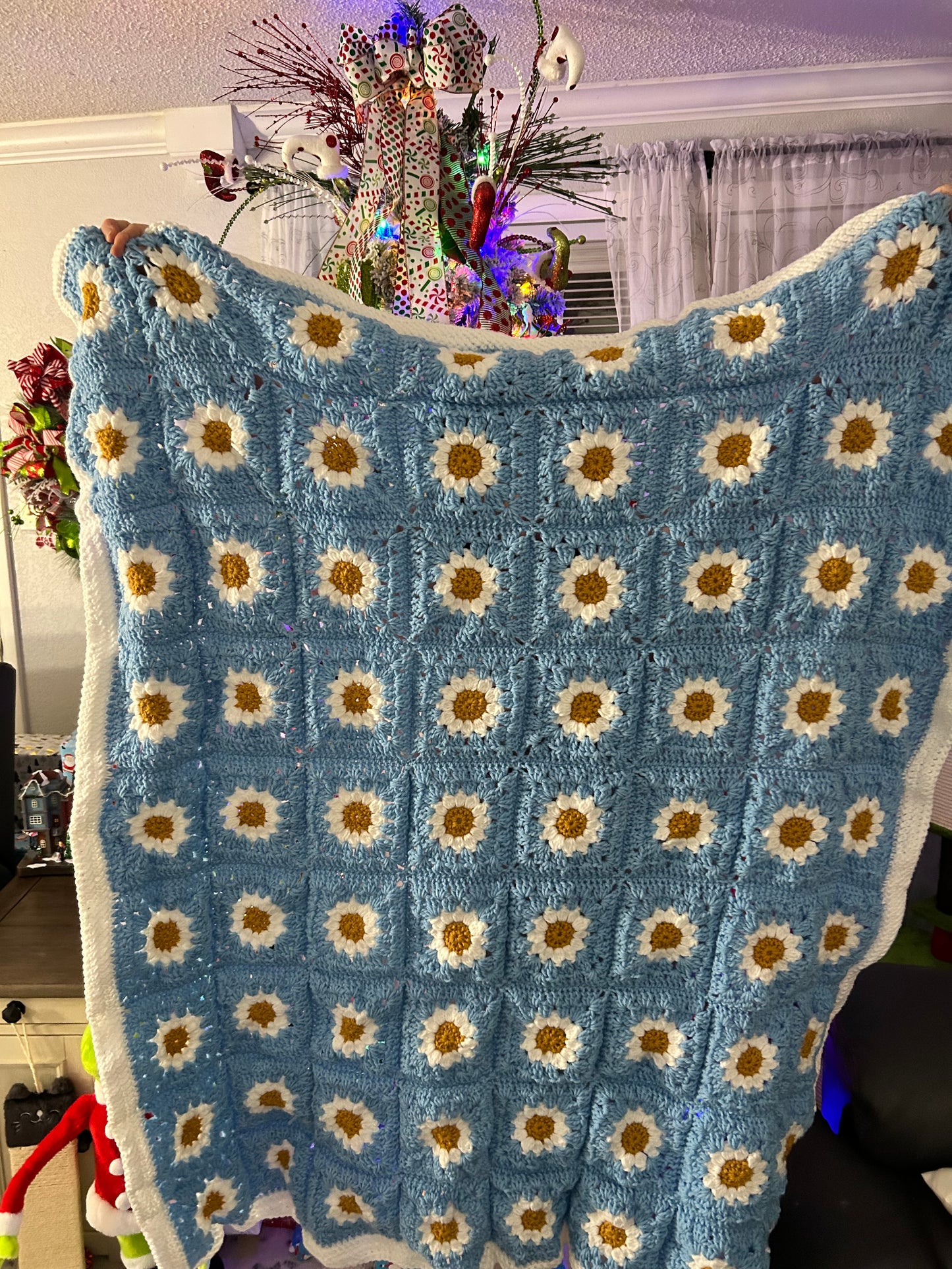 Daisy Square Blanket