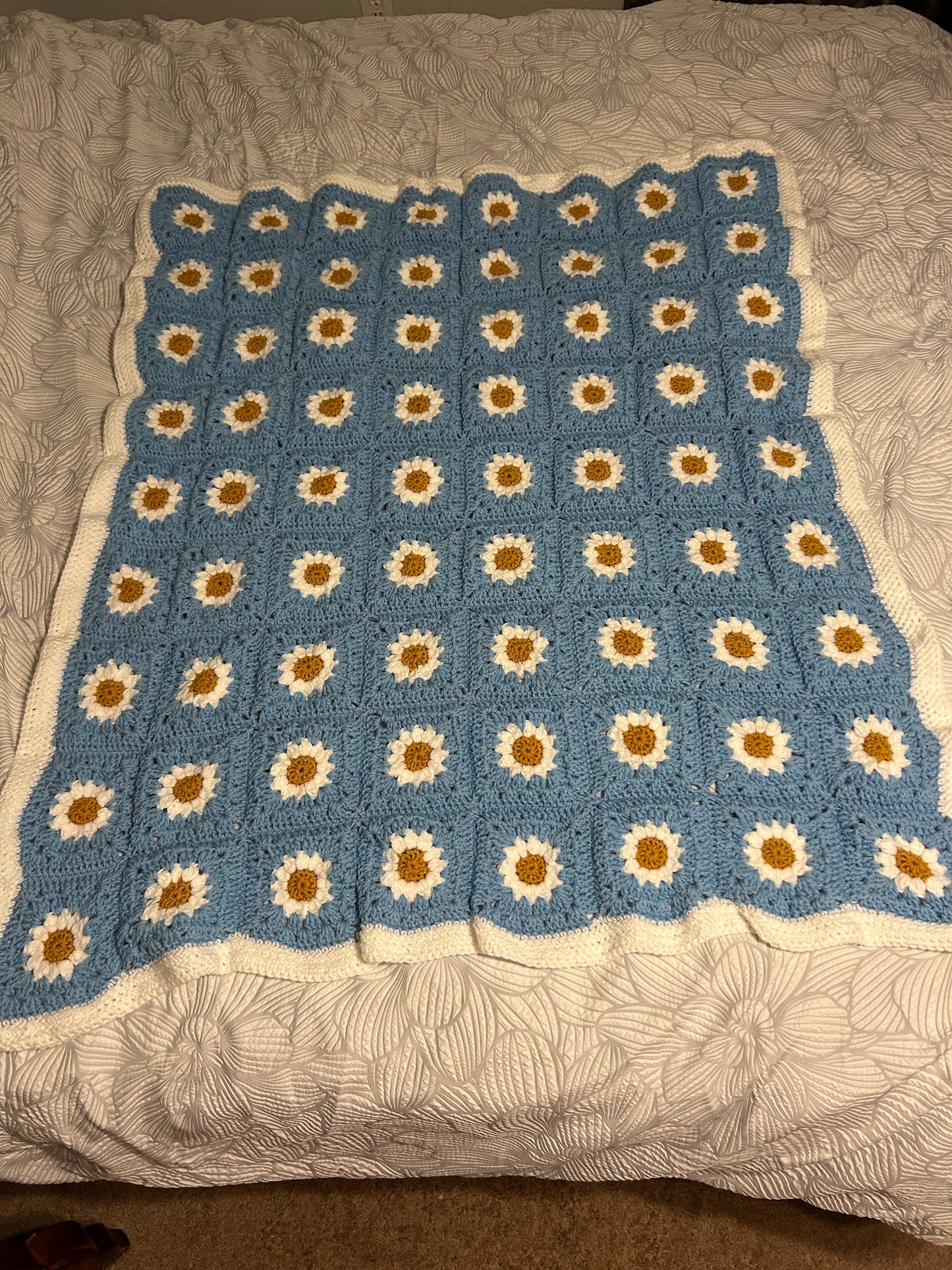 Daisy Square Blanket